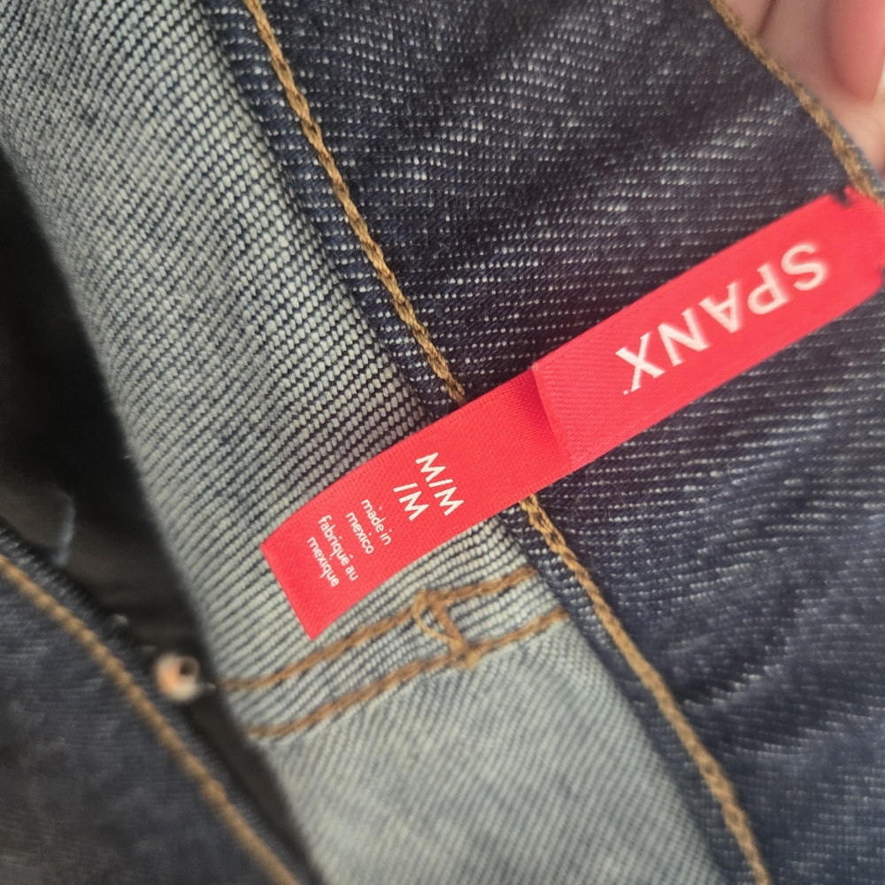 Spanx Kick Flare Jeans Raw Indigo Size M - Picture 3 of 10